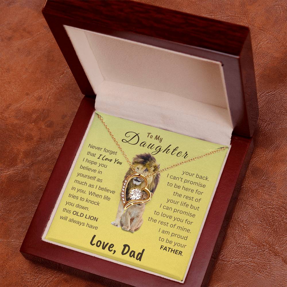 To My Daughter Forever Love Necklace | Gift for Daughter from Dad
