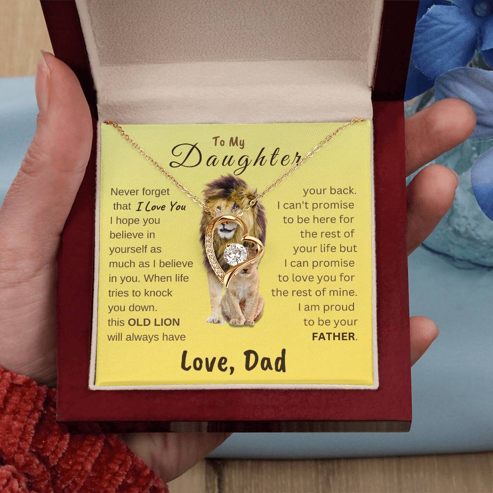 To My Daughter Forever Love Necklace | Gift for Daughter from Dad