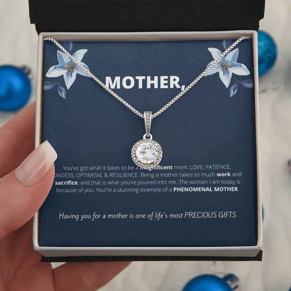 Gift for Mom Eternal Hope Necklace | Unique Gifts for Mom, Gift from Son, Gift from Daughter