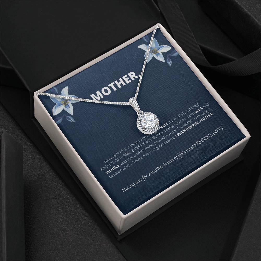 Gift for Mom Eternal Hope Necklace | Unique Gifts for Mom, Gift from Son, Gift from Daughter