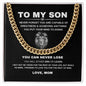"You Can Never Lose" Chain Necklace | Useful Gift for Son from Mom, Good Gift for Son