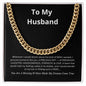 Unique Gift for Husband "You Made My Dreams Come True" Necklace | Gift for Husband from Wife, Romantic Gift for Husband