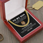 To My Son Chain Necklace | Perfect Gift for Son from Mom, Cuban Chain Necklace with Message Card