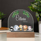Custom Baby Jungle Animals Nightlight | Personalized Baby LED Lamp, Nursery Nightlight, Custom Baby Name Nightlight
