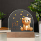 Personalized Baby Bear Nightlight | Nursery LED Lamp, Custom Baby Name & Birth Date Nightlight, Cute Animal Nightlight
