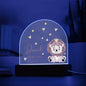 Baby Lion Personalized Name Nightlight | Cute Baby Nursery Night Lamp, Custom Gift for Baby, Playroom LED Lamp