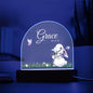 Cute Bunny Custom Name Nightlight | Cute Baby Night Lamp for Nursery, Custom Baby Gift, Nursery Decor
