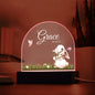 Cute Bunny Custom Name Nightlight | Cute Baby Night Lamp for Nursery, Custom Baby Gift, Nursery Decor