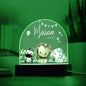 Custom Baby Animals Nightlight | Personalized Gift for Baby, Playroom Decor, Cute Baby Animals Nursery LED Lamp