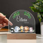 Custom Baby Jungle Animals Nightlight | Personalized Baby LED Lamp, Nursery Nightlight, Custom Baby Name Nightlight