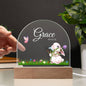 Cute Bunny Custom Name Nightlight | Cute Baby Night Lamp for Nursery, Custom Baby Gift, Nursery Decor