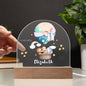 Personalized Baby Animal Nightlight | Custom Baby Name & Birth Date Nightlight Gift, Cute Animal Nursery LED Lamp