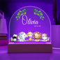 Custom Baby Jungle Animals Nightlight | Personalized Baby LED Lamp, Nursery Nightlight, Custom Baby Name Nightlight