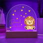 Baby Lion Personalized Name Nightlight | Cute Baby Nursery Night Lamp, Custom Gift for Baby, Playroom LED Lamp