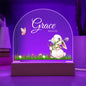 Cute Bunny Custom Name Nightlight | Cute Baby Night Lamp for Nursery, Custom Baby Gift, Nursery Decor