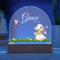 Cute Bunny Custom Name Nightlight | Cute Baby Night Lamp for Nursery, Custom Baby Gift, Nursery Decor