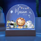 Custom Baby Animals Nightlight | Personalized Gift for Baby, Playroom Decor, Cute Baby Animals Nursery LED Lamp