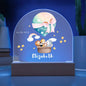 Personalized Baby Animal Nightlight | Custom Baby Name & Birth Date Nightlight Gift, Cute Animal Nursery LED Lamp