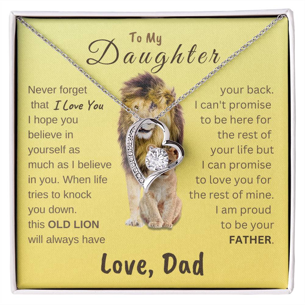 To My Daughter Forever Love Necklace | Gift for Daughter from Dad