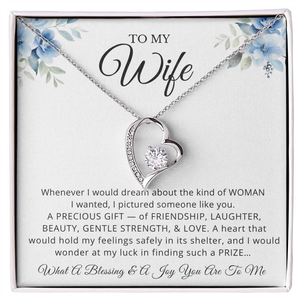 To My Wife Forever Love Necklace | Unique Gift for Wife from Husband, Perfect Gift for Wife