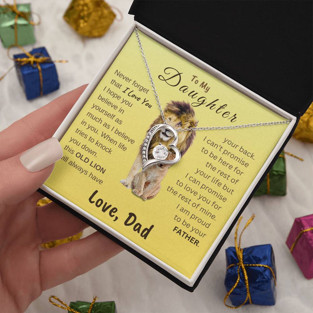 To My Daughter Forever Love Necklace | Gift for Daughter from Dad