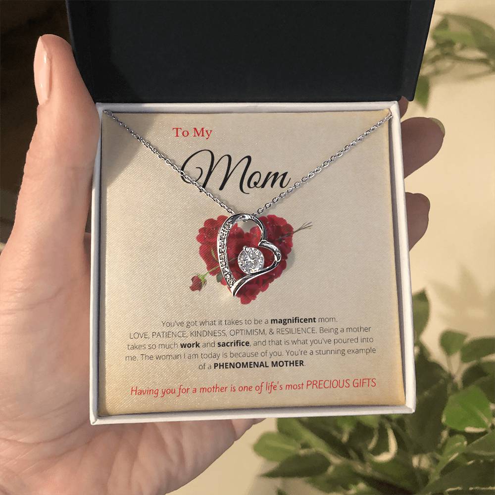 Gift for Mom Forever Love Necklace | Gift from Son, Gift from Daughter, Mom Gift