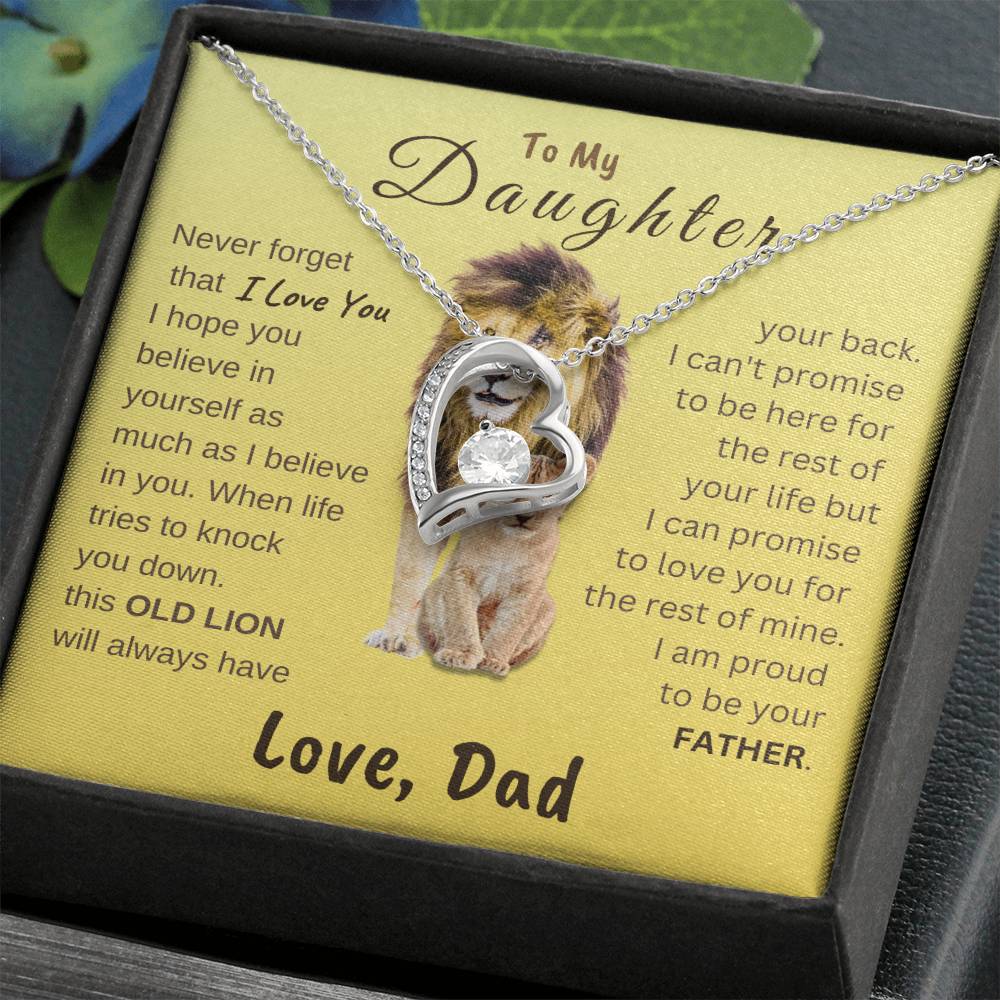 To My Daughter Forever Love Necklace | Gift for Daughter from Dad