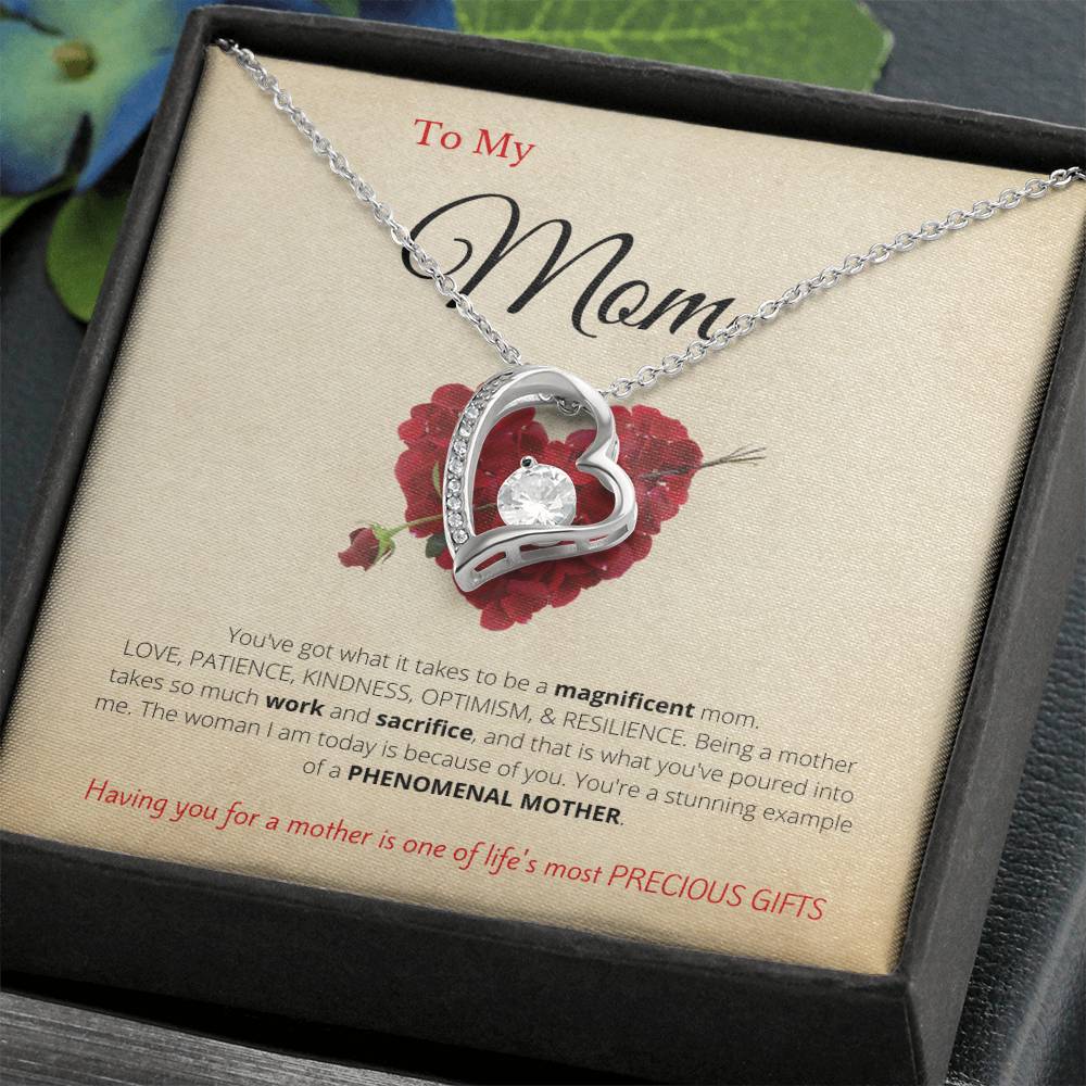 Gift for Mom Forever Love Necklace | Gift from Son, Gift from Daughter, Mom Gift