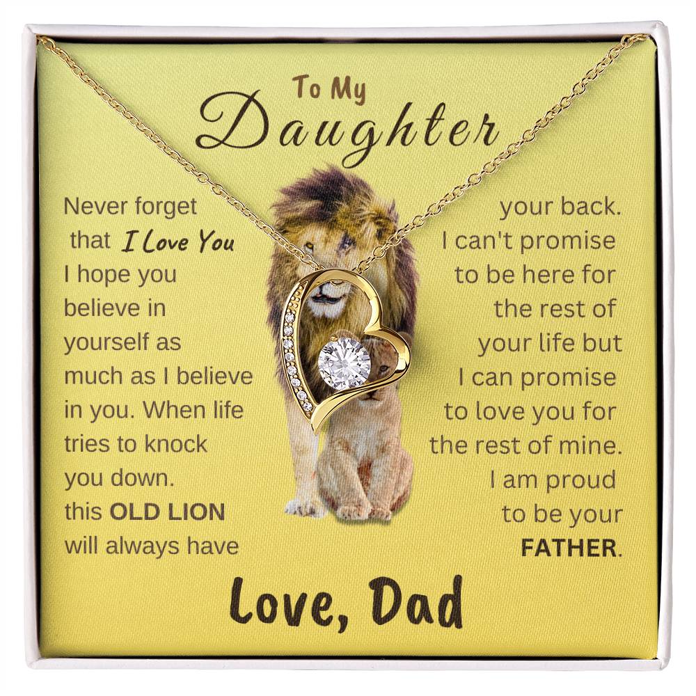 To My Daughter Forever Love Necklace | Gift for Daughter from Dad