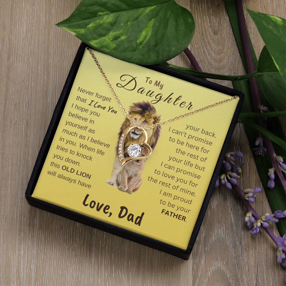 To My Daughter Forever Love Necklace | Gift for Daughter from Dad