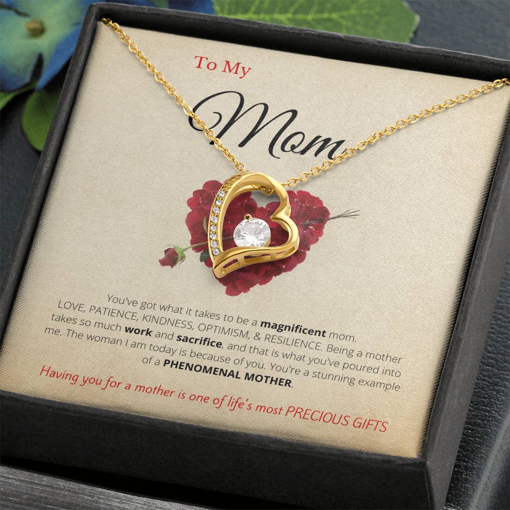 Gift for Mom Forever Love Necklace | Gift from Son, Gift from Daughter, Mom Gift