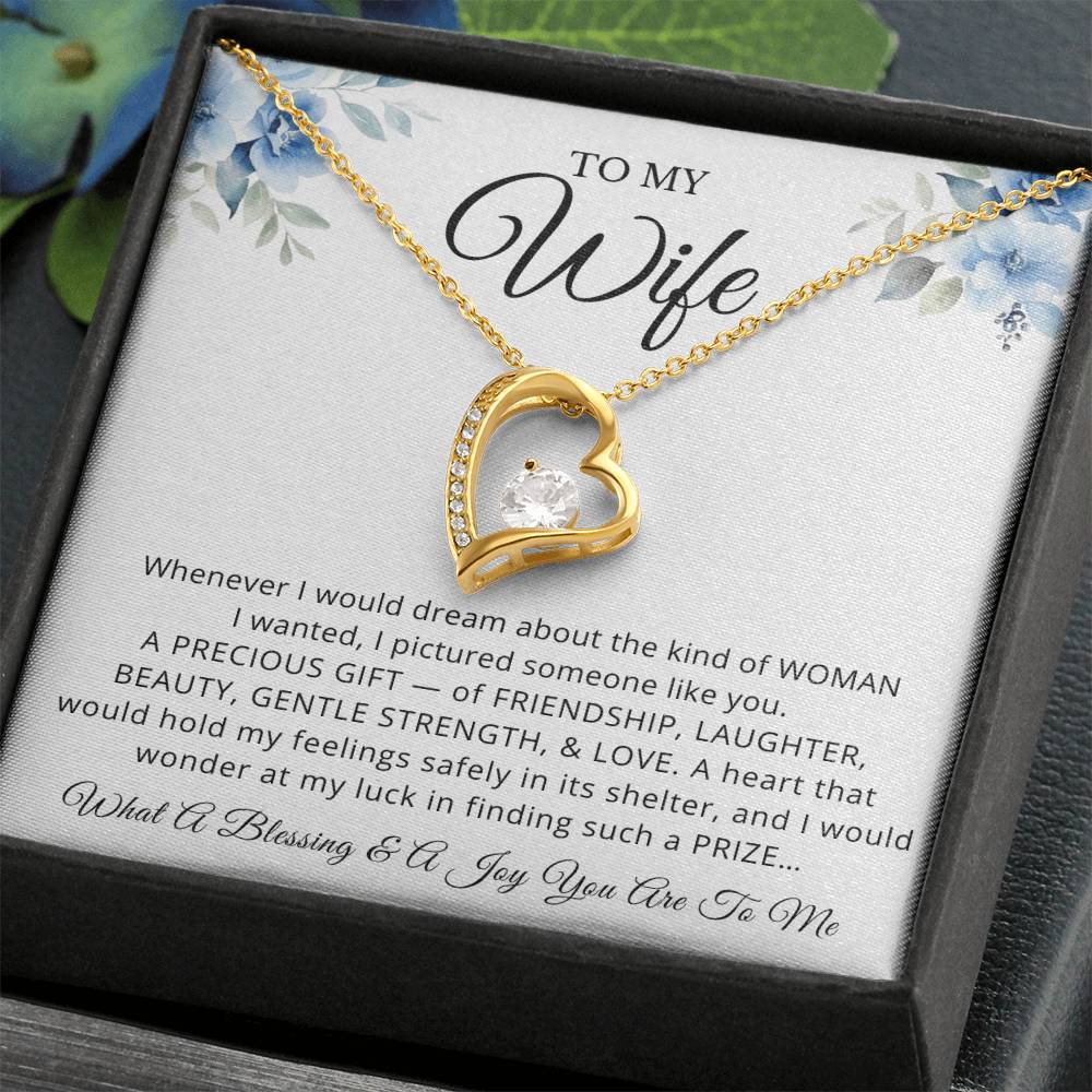To My Wife Forever Love Necklace | Unique Gift for Wife from Husband, Perfect Gift for Wife