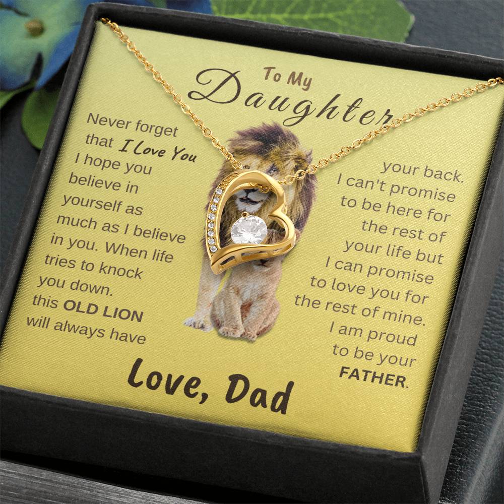 To My Daughter Forever Love Necklace | Gift for Daughter from Dad