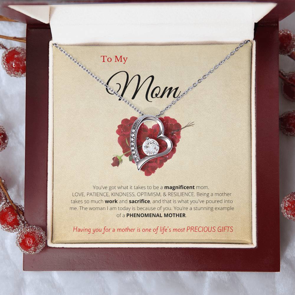 Gift for Mom Forever Love Necklace | Gift from Son, Gift from Daughter, Mom Gift