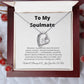 To My Soulmate Forever Love Necklace | Special Gift for Soulmate with Message Card