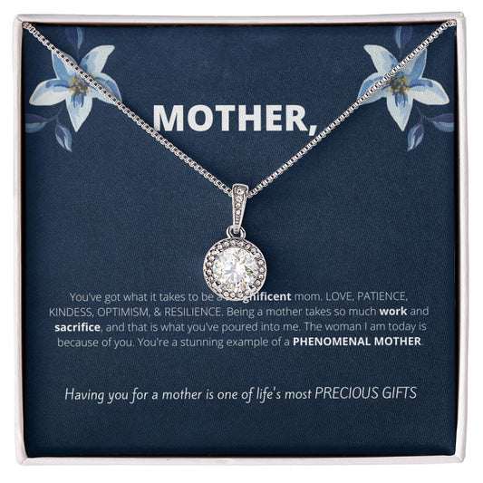 Gift for Mom Eternal Hope Necklace | Unique Gifts for Mom, Gift from Son, Gift from Daughter