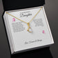 To My Daughter Alluring Beauty Necklace | Unique Gift for Daughter from Mom, Gift from Dad