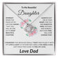 To My Beautiful Daughter Necklace From Dad | Unique Gift for Daughter from Dad, Useful Gifts for Grown Up Daughters