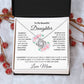 To My Beautiful Daughter Necklace from Mom | Special Gift for Daughter from Mom, Love Knot Necklace