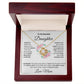 To My Beautiful Daughter Necklace from Mom | Special Gift for Daughter from Mom, Love Knot Necklace