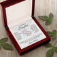 To My Beautiful Daughter Necklace from Mom | Special Gift for Daughter from Mom, Love Knot Necklace