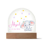 Cute Baby Elephant Custom Name Nightlight | Playroom Nightlight, Nursery Decor, Personalized Baby Gift
