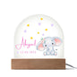 Cute Baby Elephant Custom Name Nightlight | Playroom Nightlight, Nursery Decor, Personalized Baby Gift