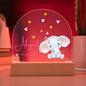 Cute Baby Elephant Custom Name Nightlight | Playroom Nightlight, Nursery Decor, Personalized Baby Gift