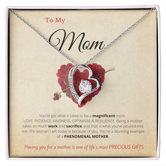 Gift for Mom Forever Love Necklace | Gift from Son, Gift from Daughter, Mom Gift