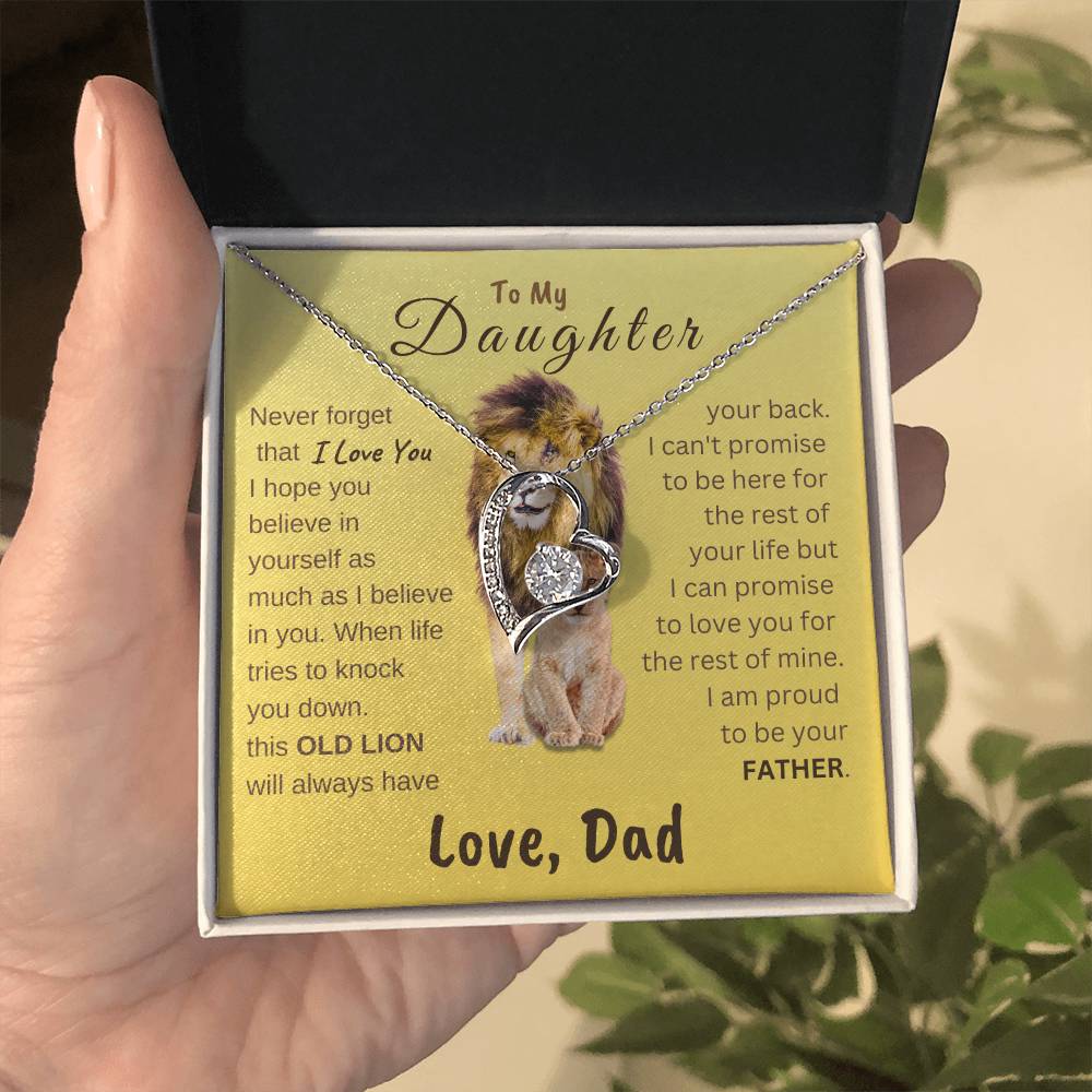 To My Daughter Forever Love Necklace | Gift for Daughter from Dad