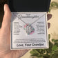 To My Granddaughter, Love Grandpa | Gift for Granddaughter from Grandpa, Unique Gift for Granddaughter, Eternal Heart Necklace
