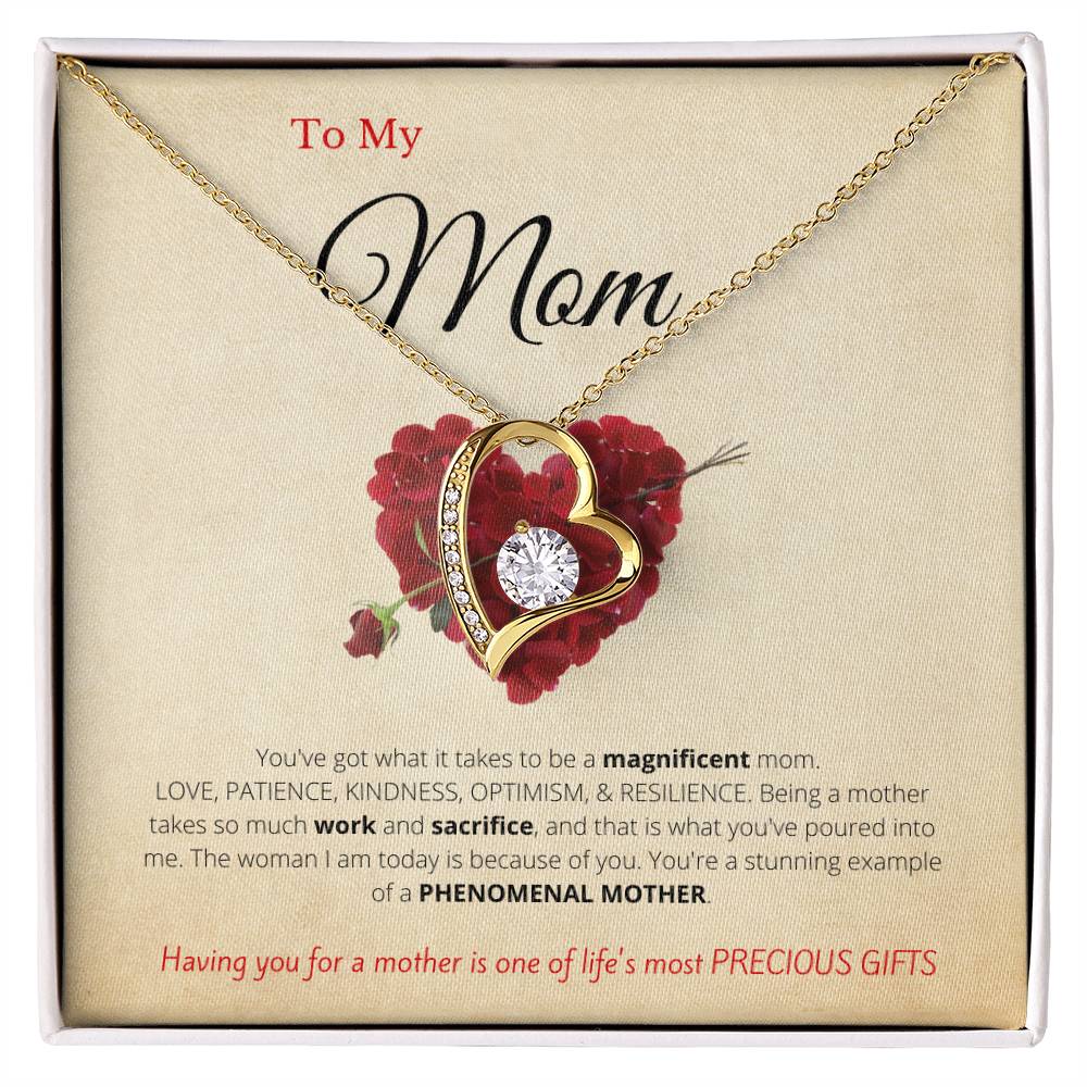 Gift for Mom Forever Love Necklace | Gift from Son, Gift from Daughter, Mom Gift