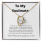 To My Soulmate Forever Love Necklace | Special Gift for Soulmate with Message Card