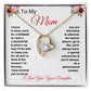 Unique Gifts for Mom | To My Mom Gift from Daughter Forever Love Necklace